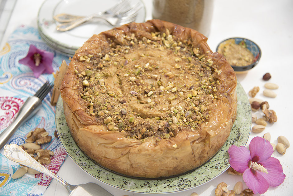 Baklava-Cheesecake vegan