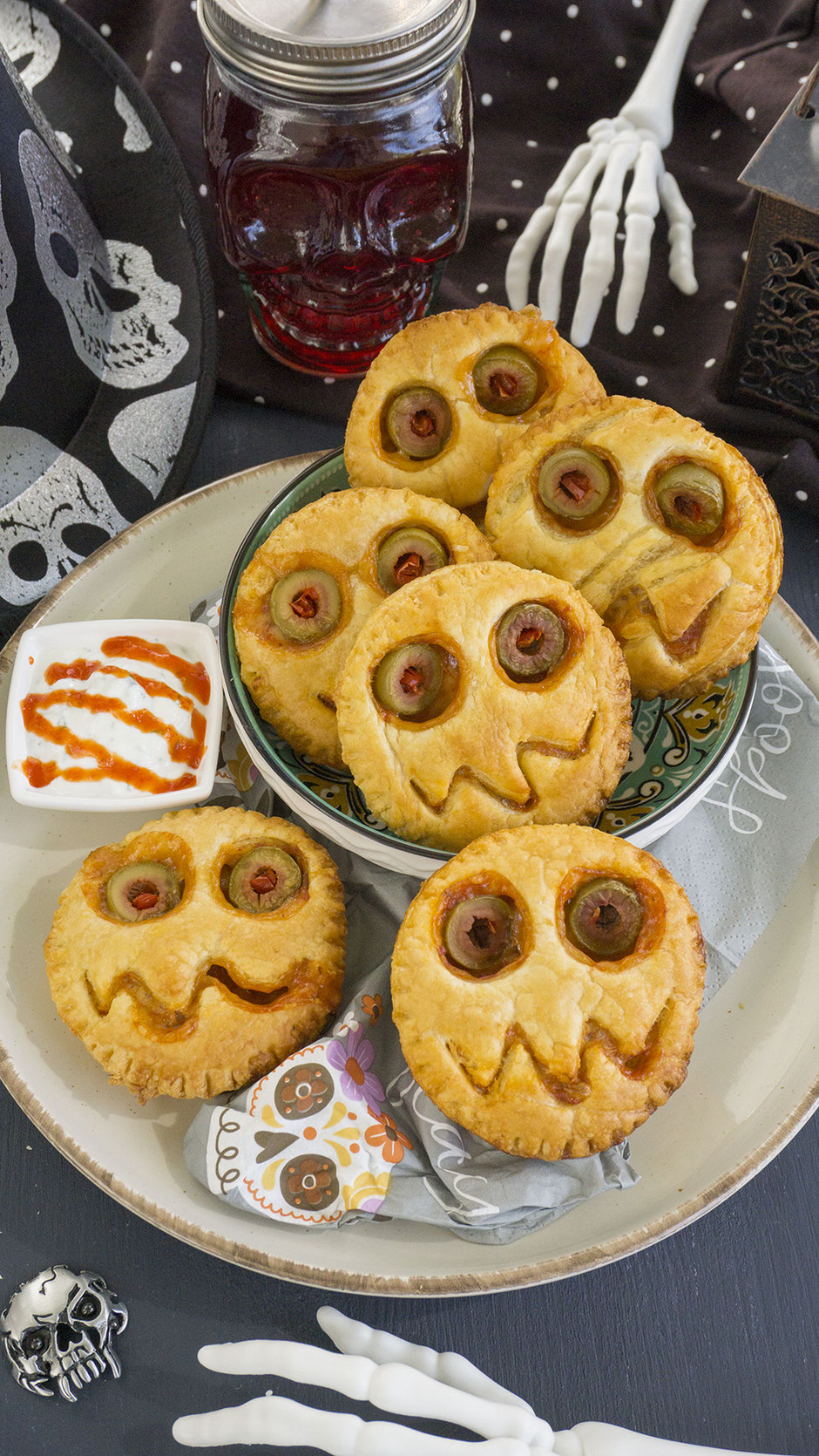 Blätterteig-Monster, Halloween vegan