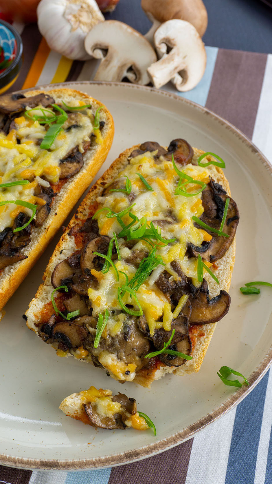 Zapiekanki mit Pilzen vegan