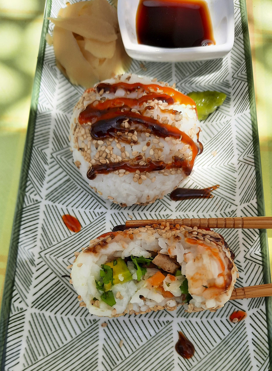 Sushi-Bällchen, vegan
