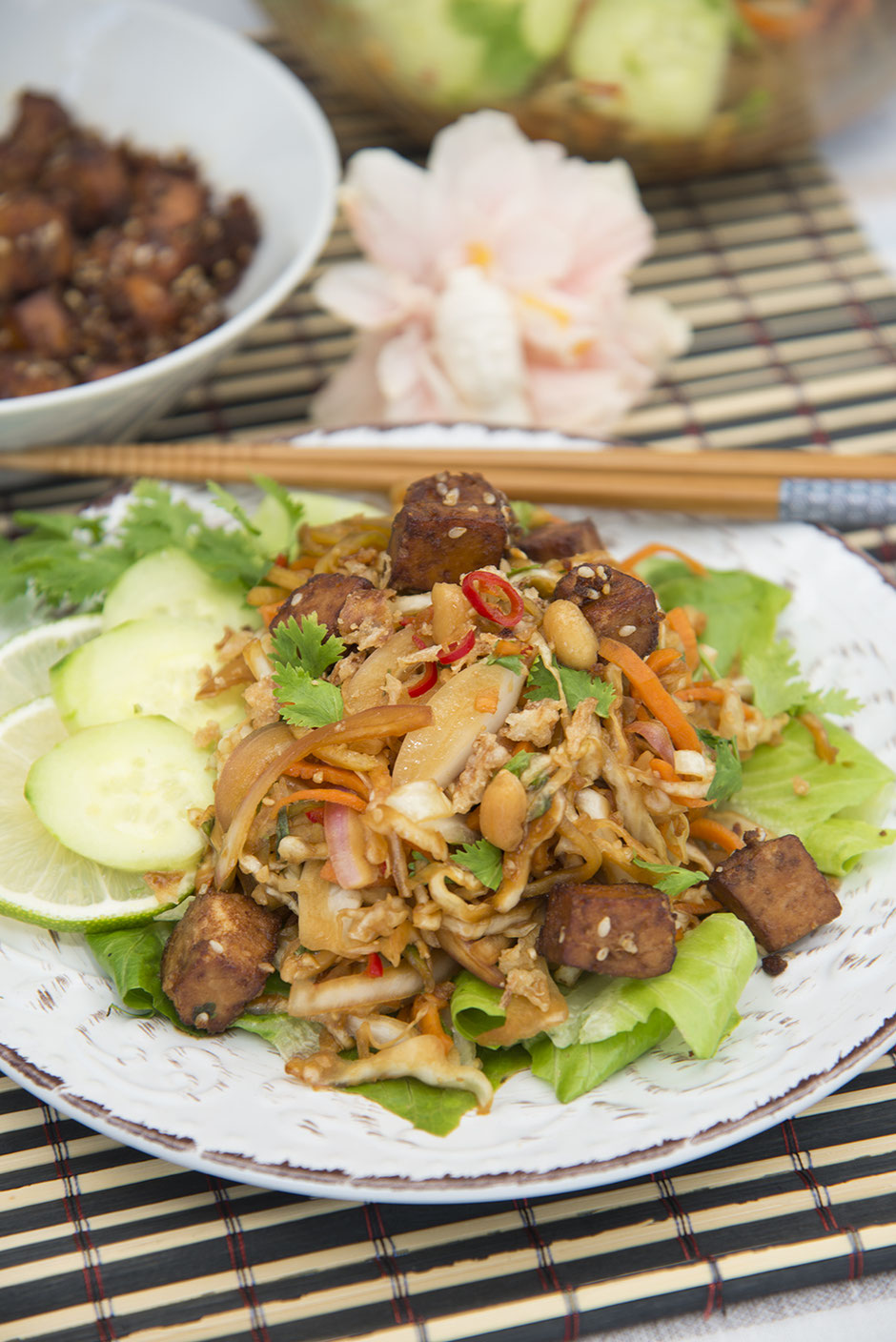 Kohlsalat nach Thaiart vegan