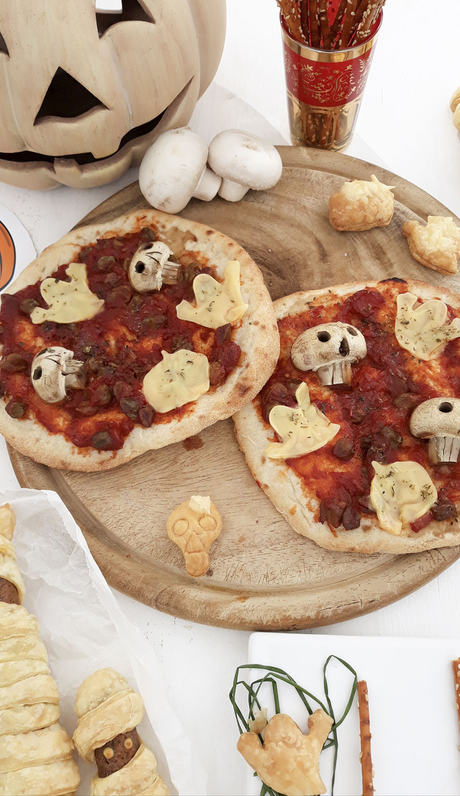 Halloween Pizza vegan