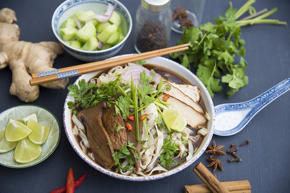 Vegane Pho , Vietnamesische Suppe