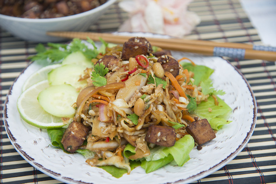 Kohlsalat nach Thaiart vegan