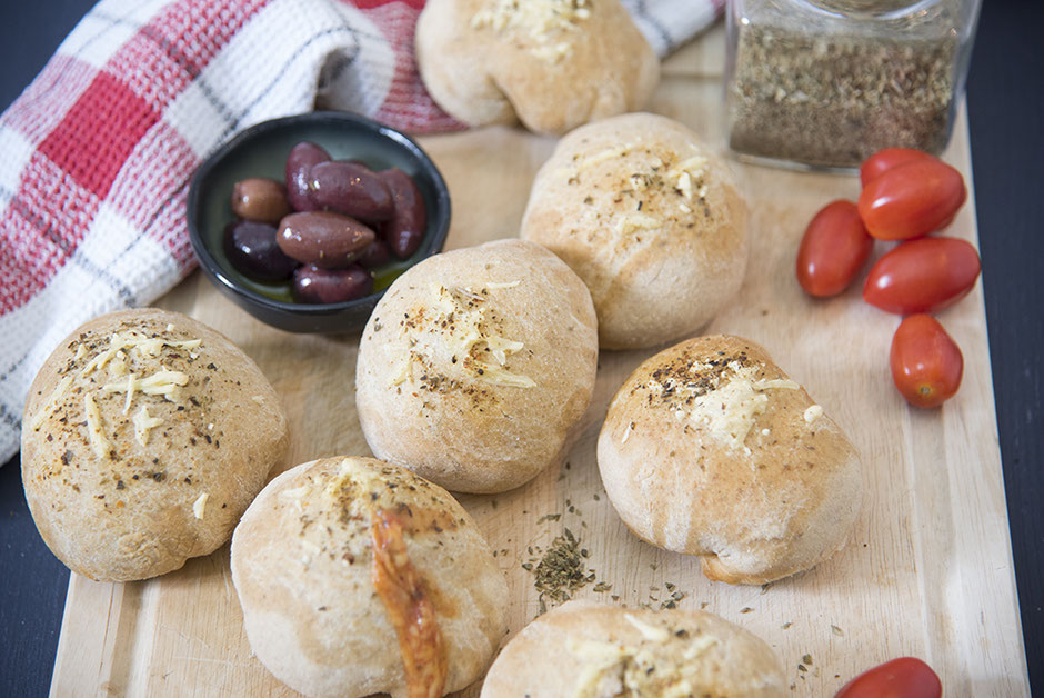 Pizzabrötchen vegan