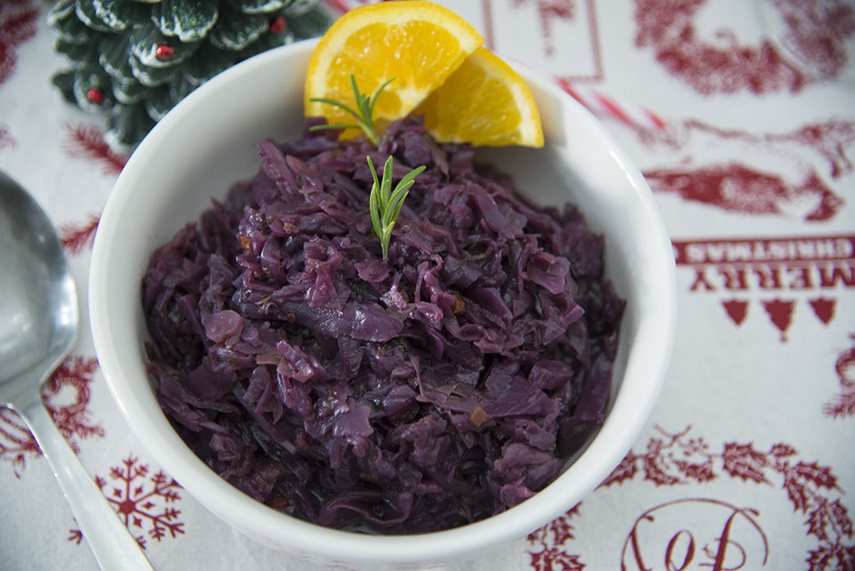 Weihnachtlicher Apfelrotkohl vegan