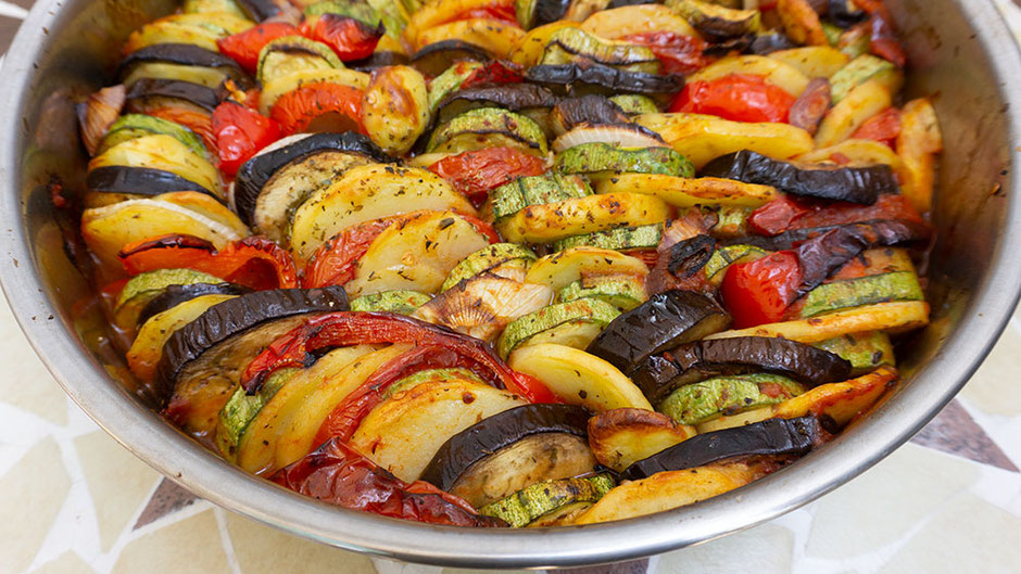 Briam, Griechisches Ofengemüse , vegan
