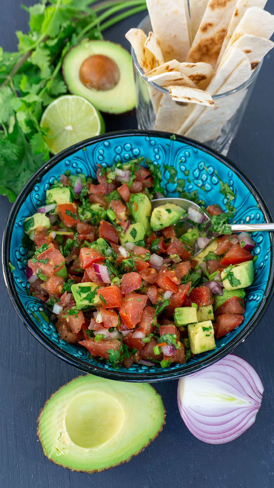 Salsa mit Avocado 
