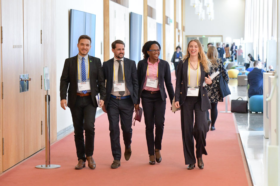 Alice Sparks (on the right) at the Global Solutions Summit 2019