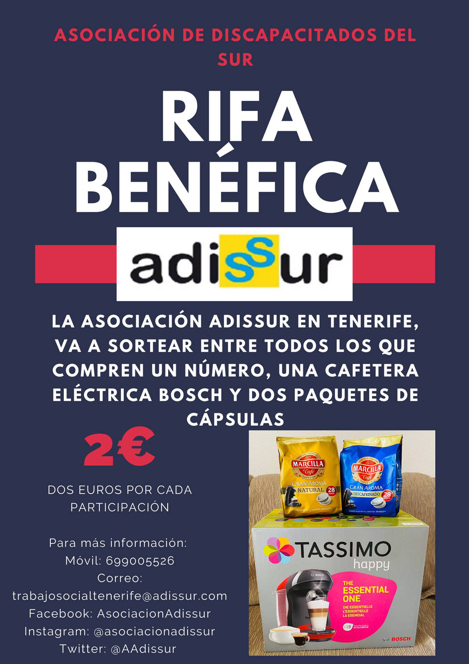 Rifa benéfica - Asociación Adissur