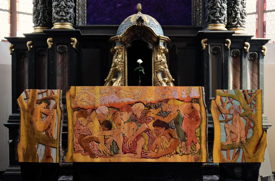Suchen KI; Kunstroute Aachen; Aula Carolina; Altman; Citykirche; Zim-Zum;