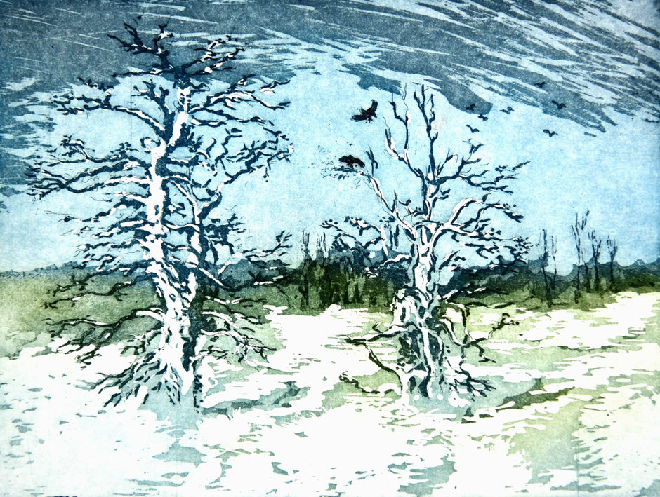 Aquatinta; Winterreise; 
