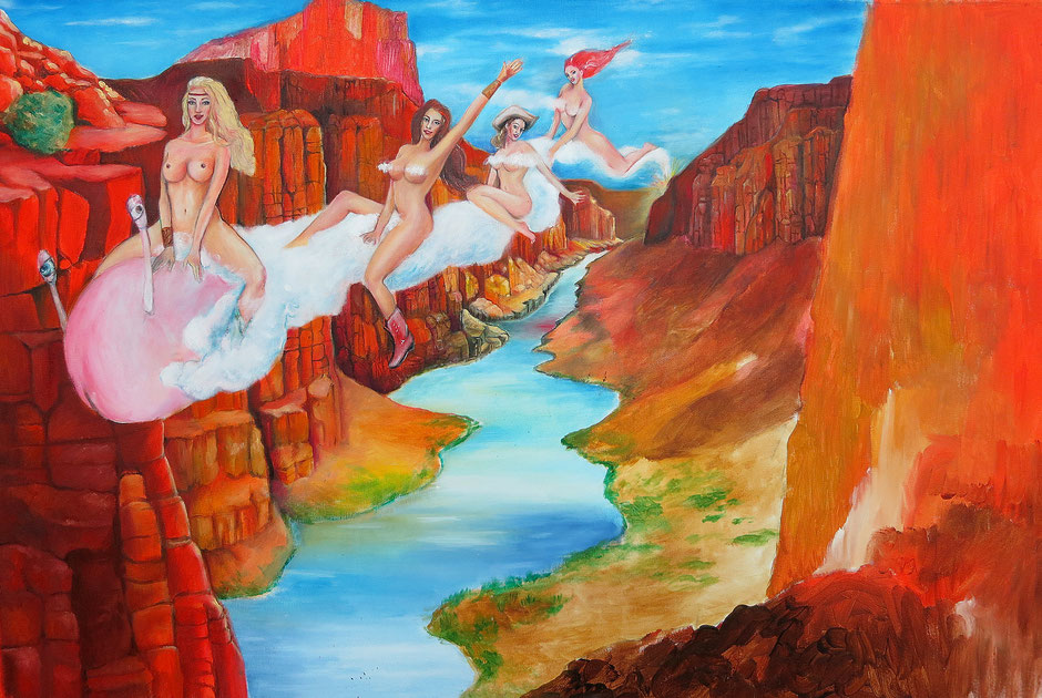 Sergeant Steel Riders Of The Worm artwork original painting Birgit Glocker