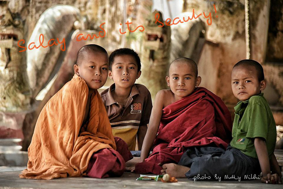 Local Children at Salya Town near the Ayeyarwaddy River.