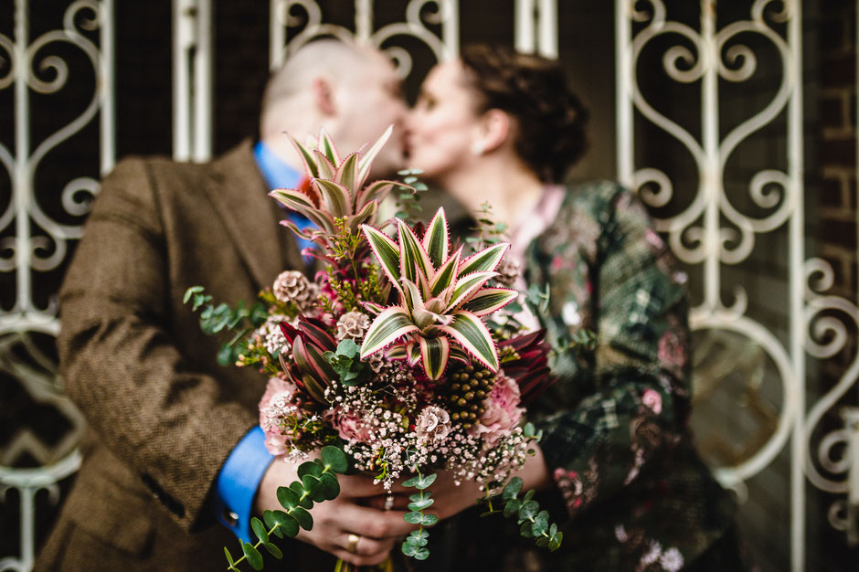 Diestel Brautstrauß, Hochzeit in Celle, Nicolas Wanek photography