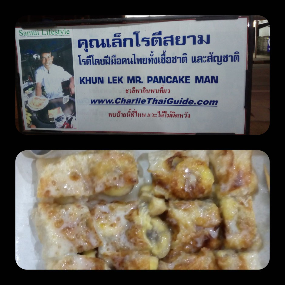 Koh Samui, Thailand, Pancake, Streetfood, Khun Lek Mr. Pancake Man, Zwei auf Achse, Thailand 2016, Backpacker