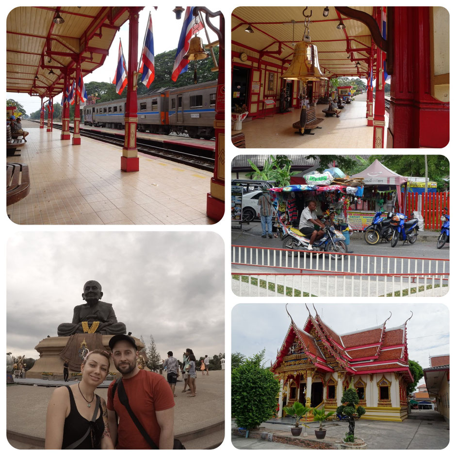 Hua Hin, Thailand, Bahnhof, Zugfahrt, Huay Mongkol Tempel, Thailand 2016, Zwei auf Achse, Backpacker