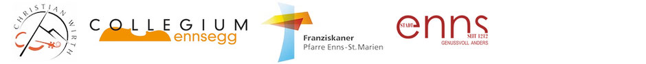 Logos Christian Wirth, Collegium Ennsegg, Franziskaner Pfarre Enns - St. Marien, Stadt Enns