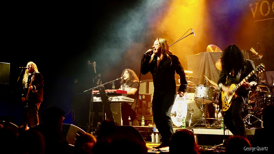 Voodoo Circle 2014 on stage in Berlin opening or Uriah Heep