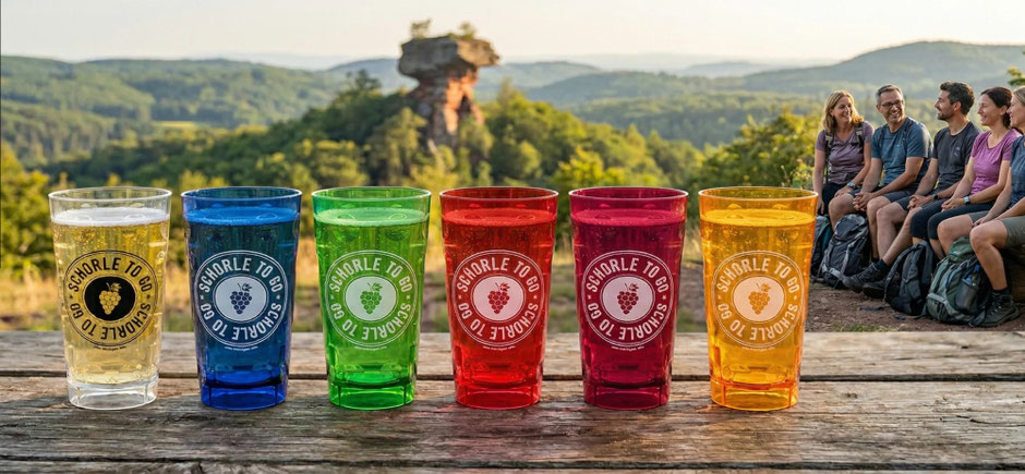  Schorle to go Dubbebecher 0,5 Liter in verschiedenen Farben