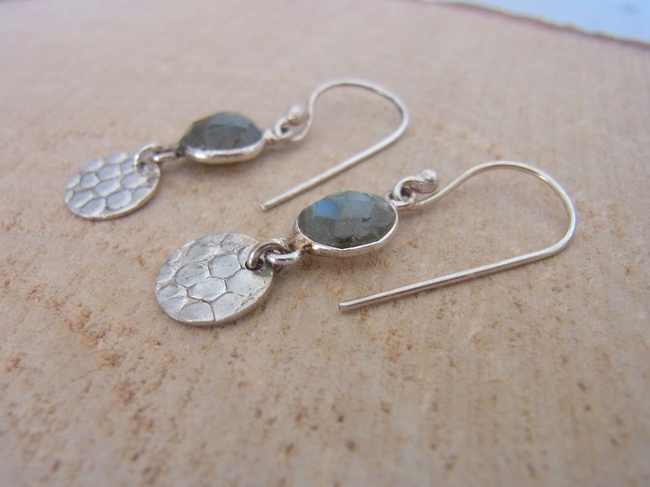 Ohrringe Labradorit silber