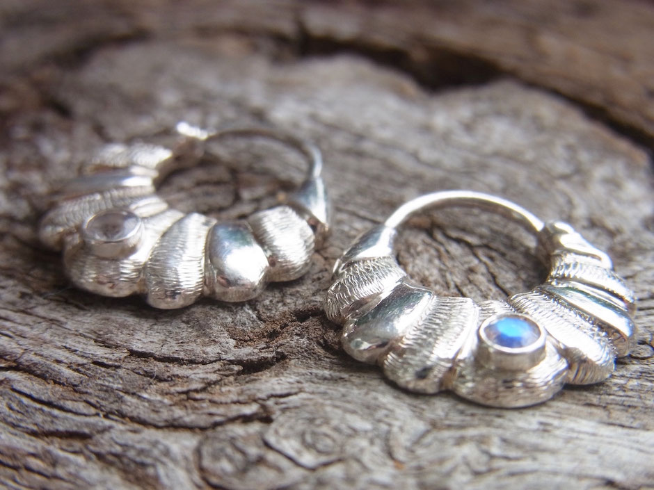Ohrringe mit Edelstein Silber