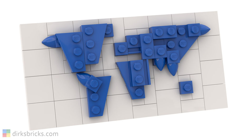 Dirks LEGO® Micro World Map