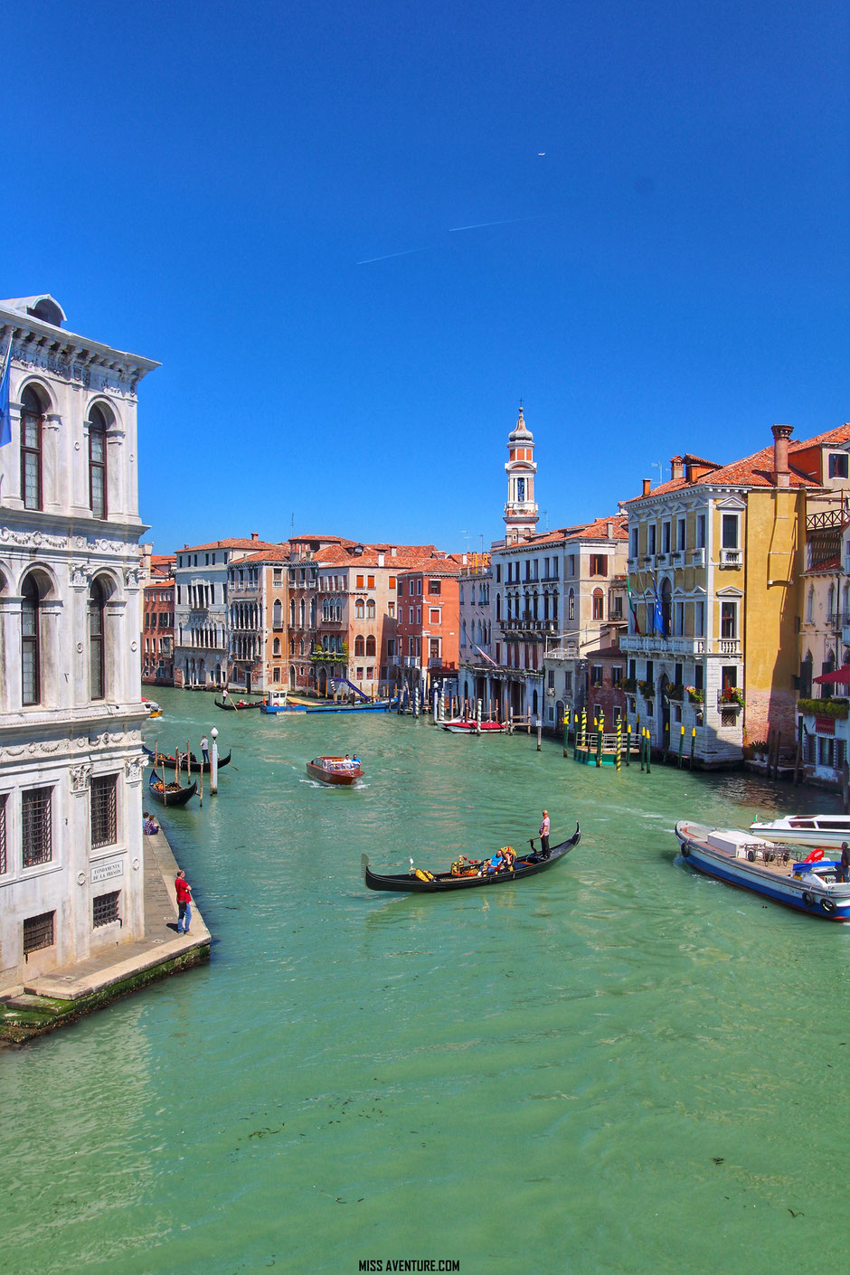 Vue depuis le pont Rialto.