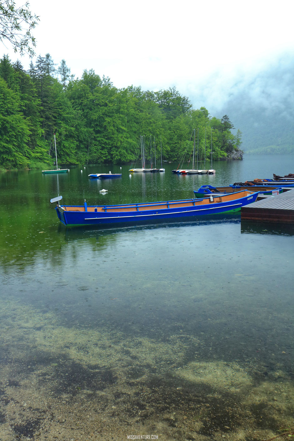Le lac de Bohinj. Road trip en Slovenie. www.missaventure.com blog voyage d'aventure, nature et photos
