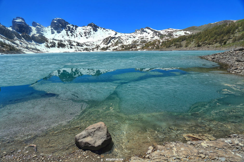 Randonnée et bivouac dans le Mercantour, le lac d'allos. www.missaventure.com blog voyage d'aventures, nature et photos.