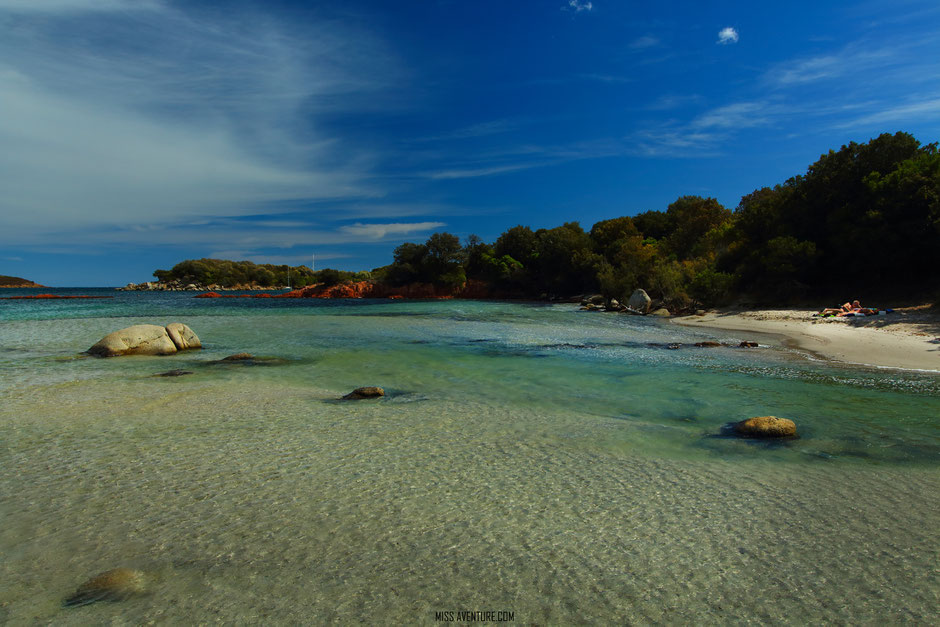 les plages du Sud, CORSE St Cyprien. www.missaventure.com blog voyage d'aventures nature et photos, Road Trip Corse du Nord au Sud.