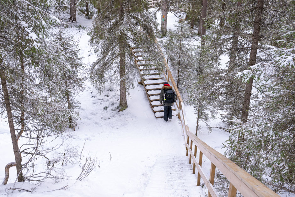 Les crampons bien utiles dans ces conditions.
