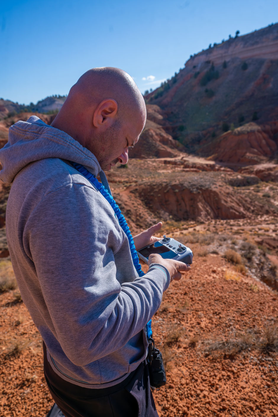Brice en profite pour faire quelques vidéos en drone.