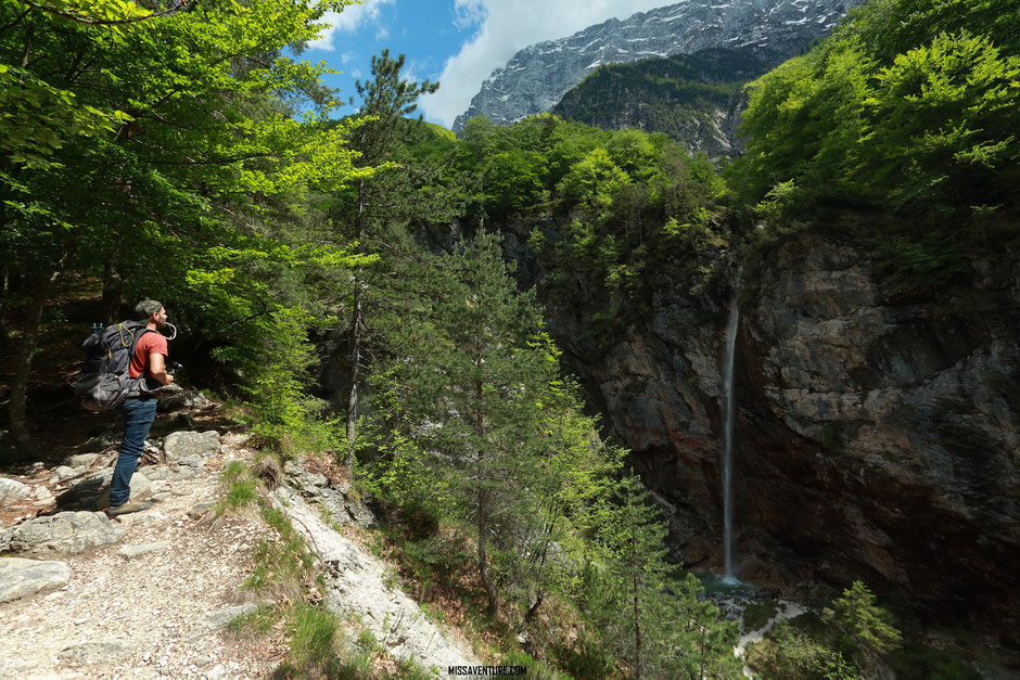 Les gorges de la Fratarica, slap Parabola. ROAD TRIP SLOVÉNIE. www.missaventure.com blog voyage d'aventures, nature et photos