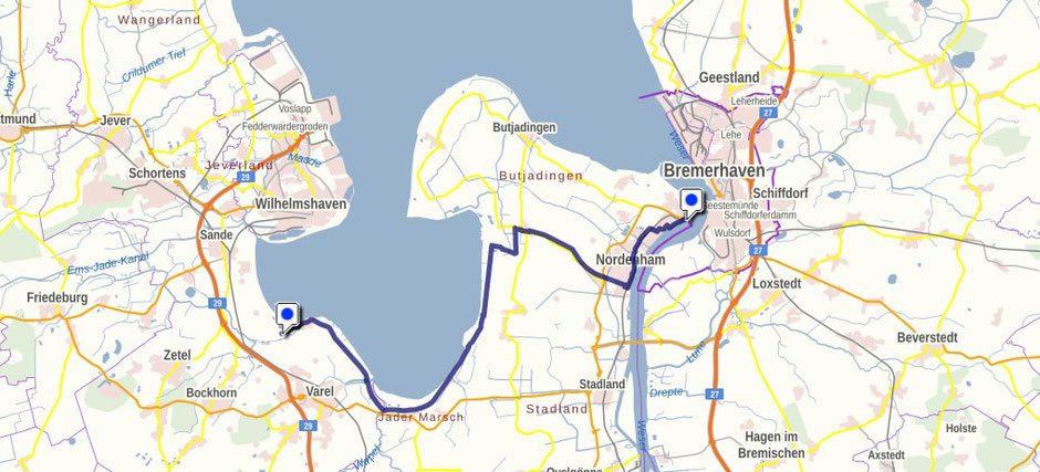Bujadinger Weg auf GeoLife.de