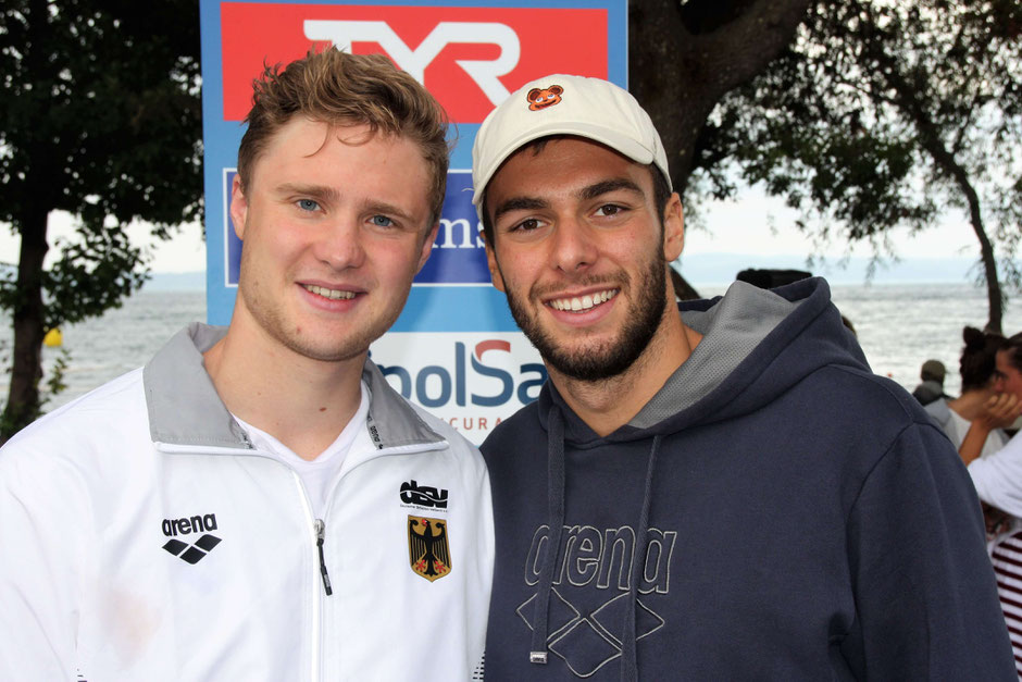 Bild von links: Niklas Frach (TV Wetzlar) Gregorio Paltrinieri Bildquelle: Uwe Hermann