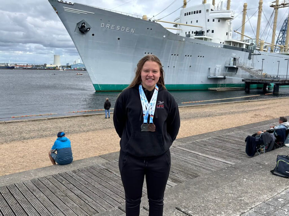 Alicia Link, Silber und Bronze bei der Deutschen Meisterschaft Freiwasser 2025