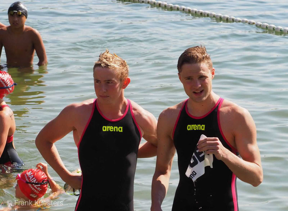 v.l.n.r. Leon Prinz (TV Wetzlar) und Niklas Frach (SV Gelnhausen) Bild: Frank Küster