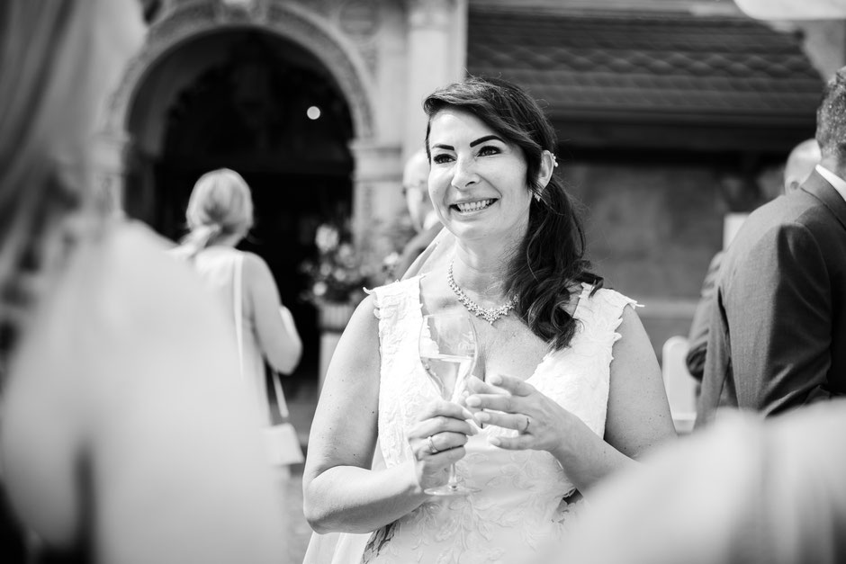 Hochzeit Schloss Schönfeld Sektempfang Hochzeitsfotos