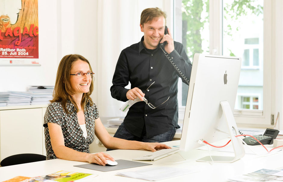 Michaela Voß (Realisierung, Sekretariat) und Achim Weinberg (Konzept, Design, Fotografie)