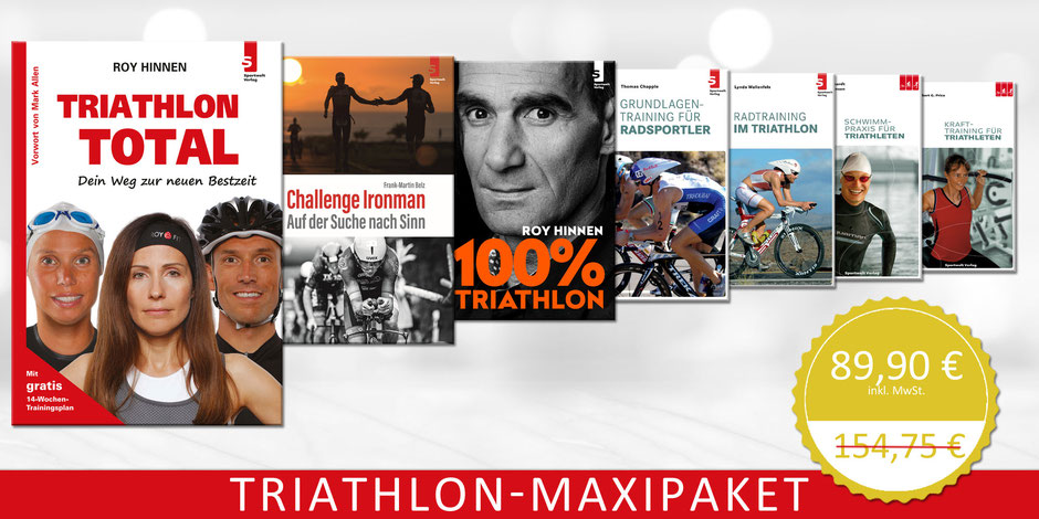Triathlonbücher im Maxipaket: Der Weg zur neuen Bestzeit für Triathleten