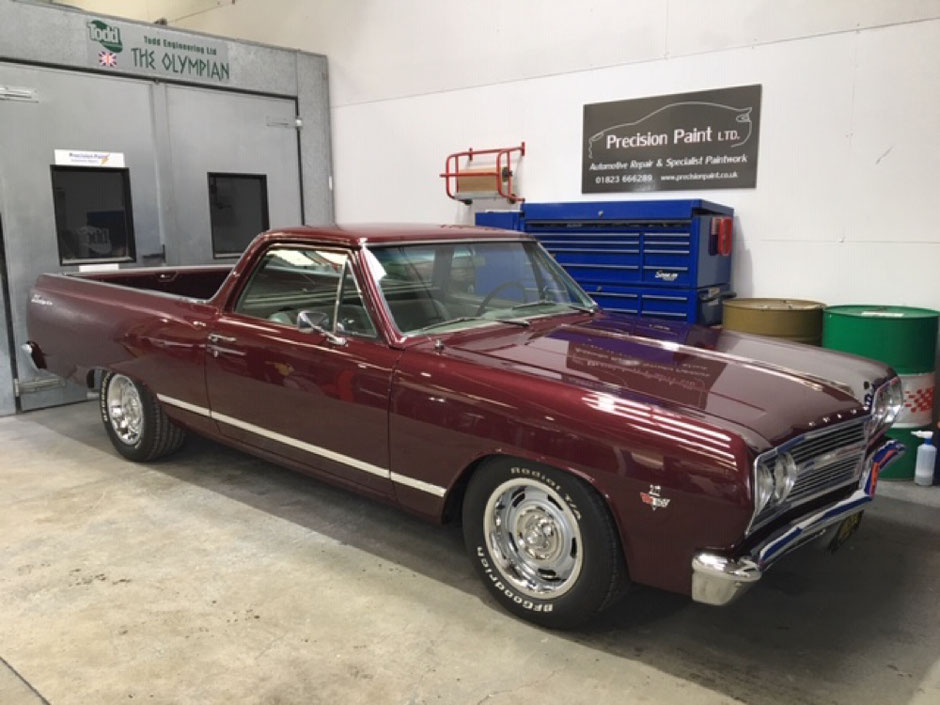 Paintwork repair completed on the "El Camino" 