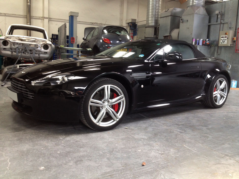 Convertable Aston Martin with Red Brake Calipers | Precision Paint | Wellington Somerset