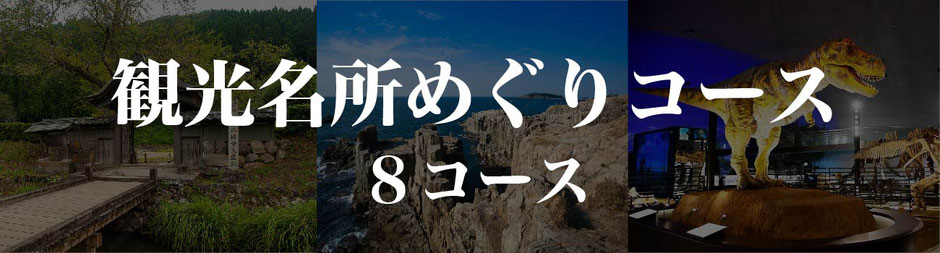 福井観光 40%割引 モデルコース① 観光名所めぐりコース