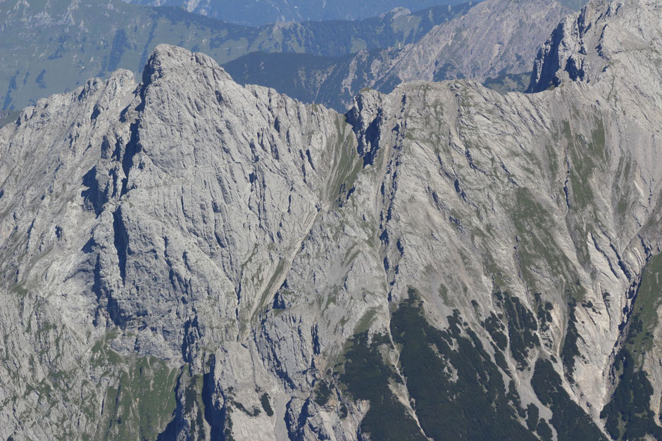 Blick von der Birkkarspitze auf den Rißer Falk