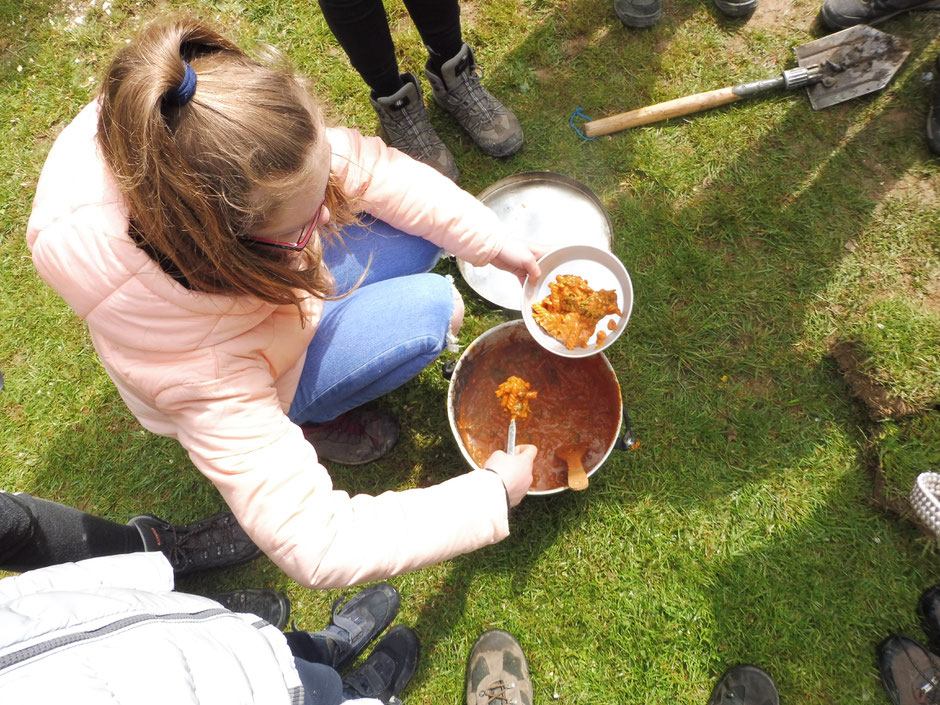 Pfadfinder Aachen Kochen Lagerfeuer Essen