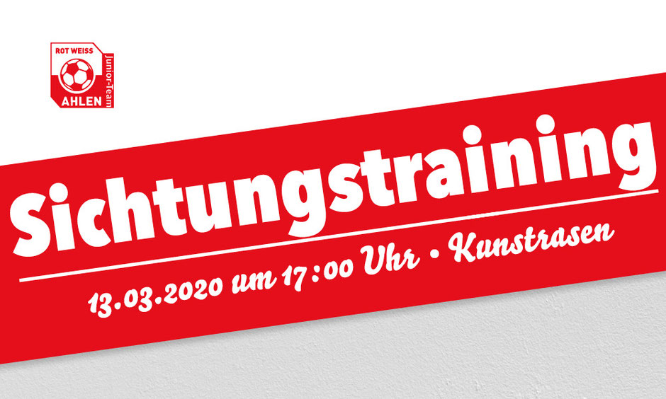 Rot Weiss Ahlen Sichtungstraining Jahrgänge 2009/10