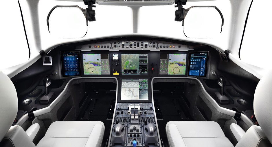 Blick ins Cockpit. Foto: Dassault Aviation