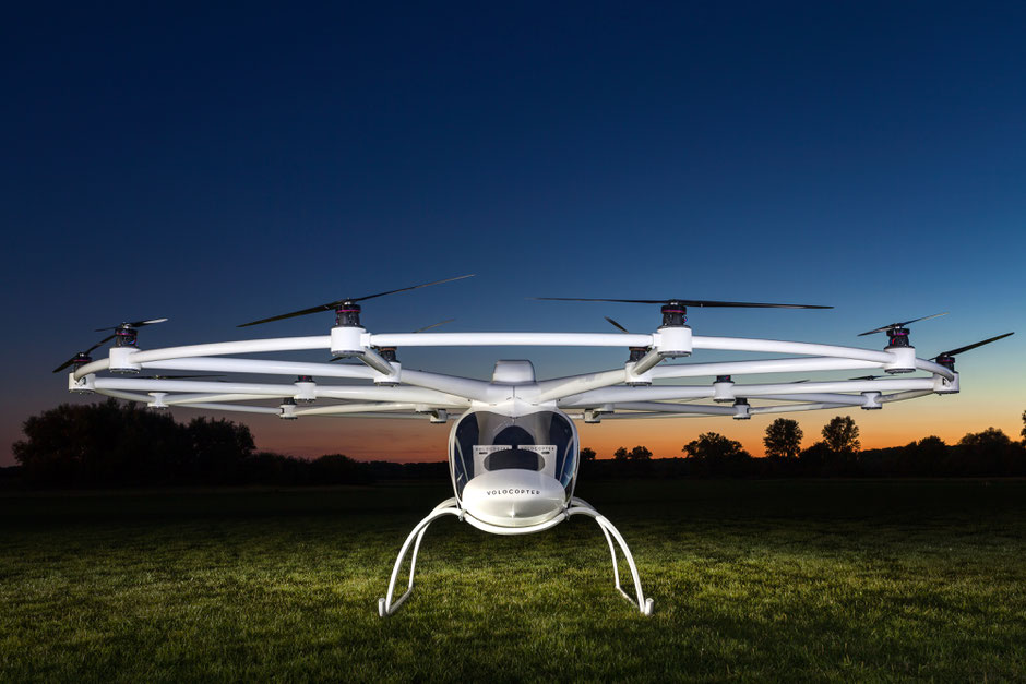 Der Volocopter ist eines der Zukunftsprojekte made in Germany. Foto: e-Volo/Nikolay Kazakov