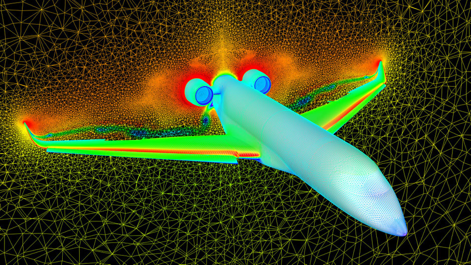 Computersimulationen sind für die Entwicklung eines Jets wie der 6X unverzichtbar. Foto: Dassault Aviation